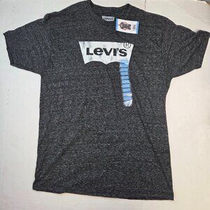 Levi Strauss & Co Levi's men's L Short Sleeve graphic Logo Tee t-shirt Gray New